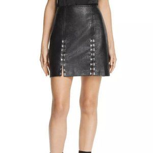 Blank NYC Vegan leather skirt with hook & eye closure- New Without Tags -size 25